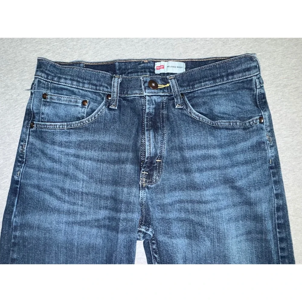 Wrangler Mens Relaxed Bootcut Jeans Size 30x32 Blue Dark Wash Western Cowboy